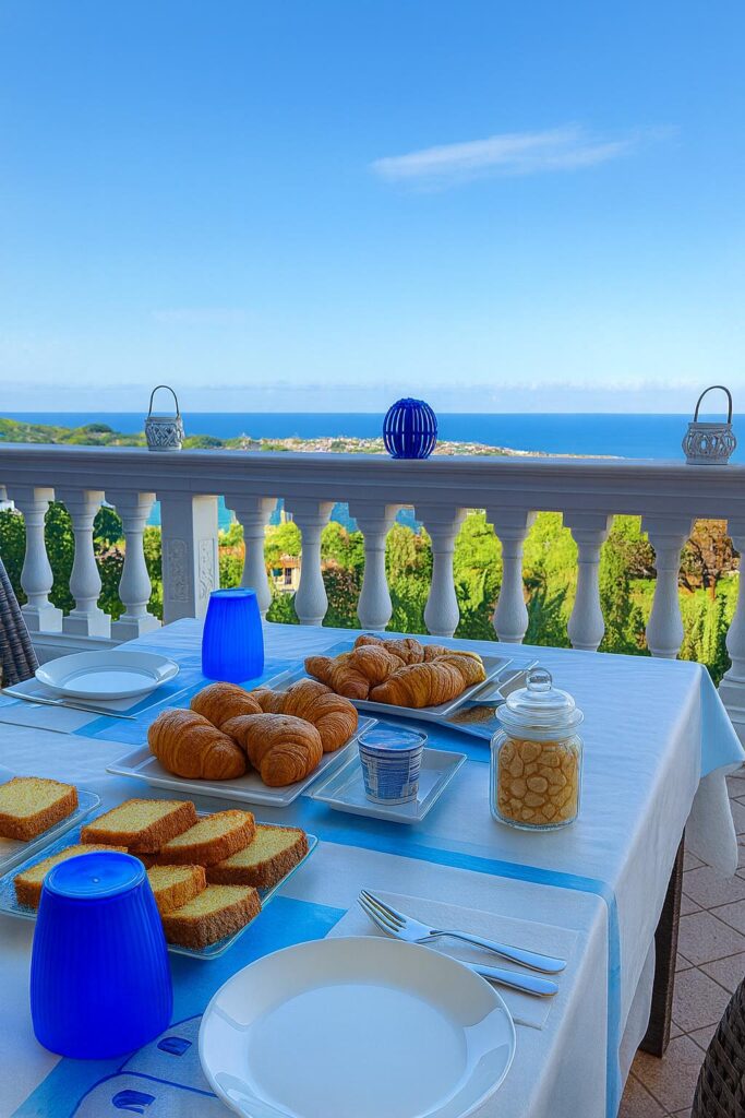 colazione a buffet in terrazza villa antonietta ischia
